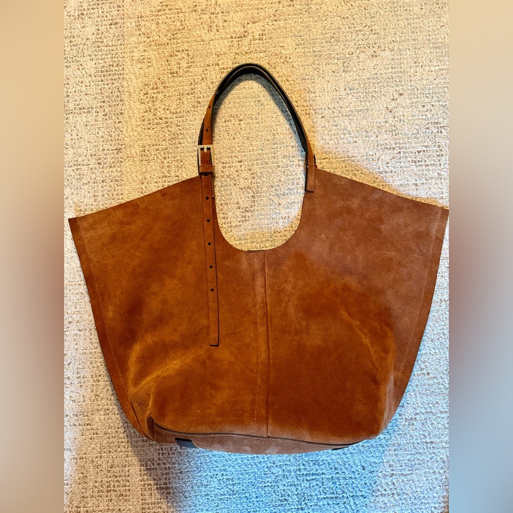 Allsaints Ara East West Suede Tote